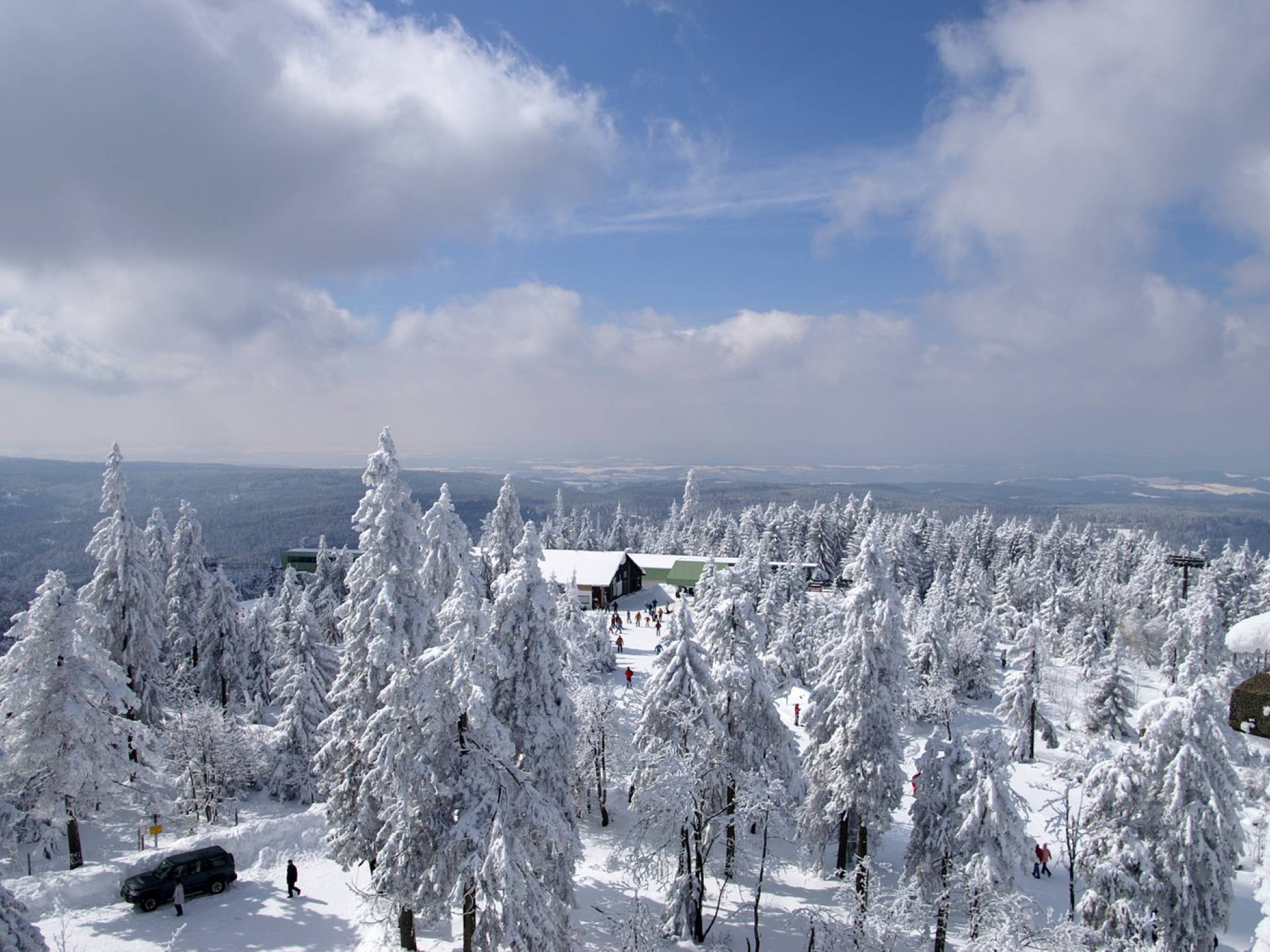 Malerisches Winterpanorama am Ochsenkopf.