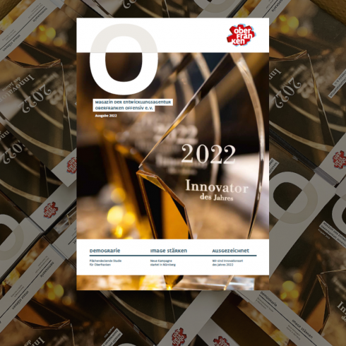 Druckfrisch: Das Mitgliedermagazin von Oberfranken Offensiv, Ausgabe 2022 Foto: Vanessa Weiskopf 